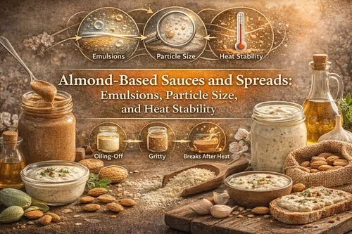 Almond-Based Sauces and Spreads: Emulsions, Particle Size, and Heat Stability - Almond Industrial Applications — Atlas Nut Supply
