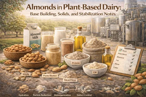 Almonds in Plant-Based Dairy: Base Building, Solids, and Stabilization Notes - Almond Industrial Applications — Atlas Nut Supply
