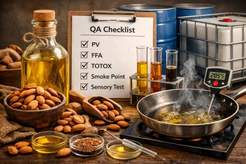 Cold-Pressed Almond Oil for Food Applications: Flavor Profile, Smoke Point, and QA - Almond Industrial Applications — Atlas Nut Supply