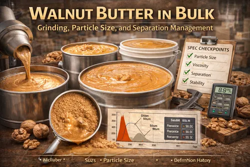 Walnut Butter in Bulk: Grinding, Particle Size, and Separation Management - Walnut Industrial Applications — Atlas Nut Supply