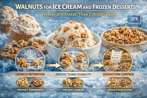 Walnuts for Ice Cream and Frozen Desserts: Texture and Freeze/Thaw Considerations - Walnut Industrial Applications — Atlas Nut Supply