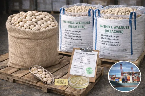 Bulk In-shell walnuts (bleached) supplier — Atlas Nut Supply