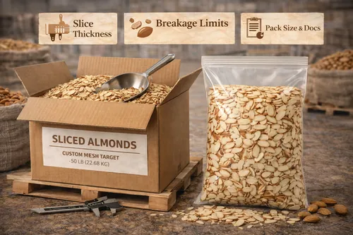 Bulk Sliced almonds for wholesale supply — Atlas Nut Supply